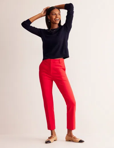 Boden Highgate Ponte Pants Hot Pepper Women  In Red