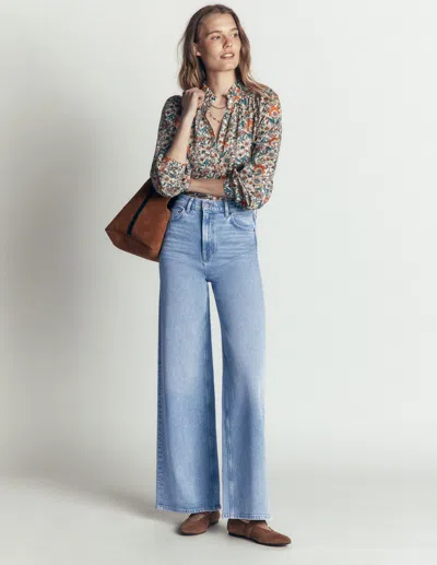 Boden Hoch Geschnittene Jeans Mit Weitem Bein | Grösse 33 In Blue