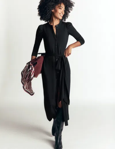 Boden Honor Säulen-midikleid Aus Jersey In Schwarz | Grösse 30 In Black