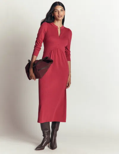 Boden Hope Jerseykleid Mit Reissverschlussdetail In Rot | Grösse 30 In Red
