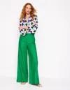 Boden Hose Mit Weitem Schlag-grünes Tamburin In Green