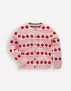 Boden Pretty Scalloped Cardigan-chalk Pink Apples Female