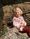 Boden Hübsche Strickjacke Mit Stickerei-kreiderosa In Pink