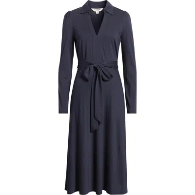 Boden Imogen Long Sleeve Dress In Blue