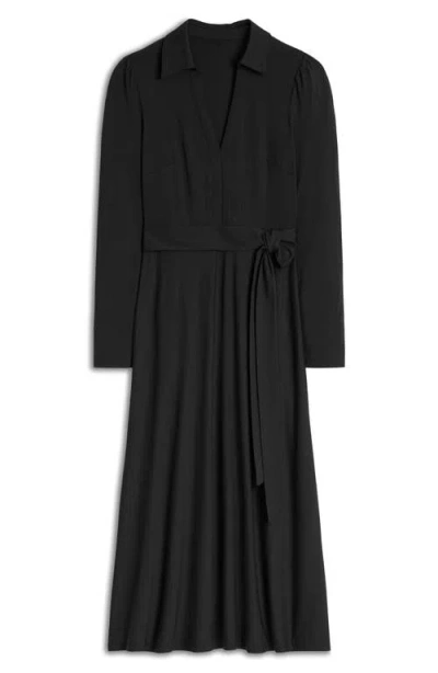 Boden Imogen Long Sleeve Jersey Dress In Black