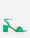 Boden Iris Sandalen Mit Trensendetail Und Blockabsatz-grünes Tamburin In Green