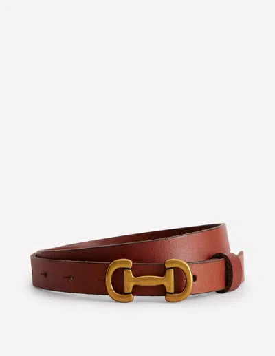 Boden Iris Skinny Snaffle Trim Belttan Women  In Tan