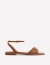 Boden Iris Snaffle Flat Sandals Ginger Snap Women  In Brown