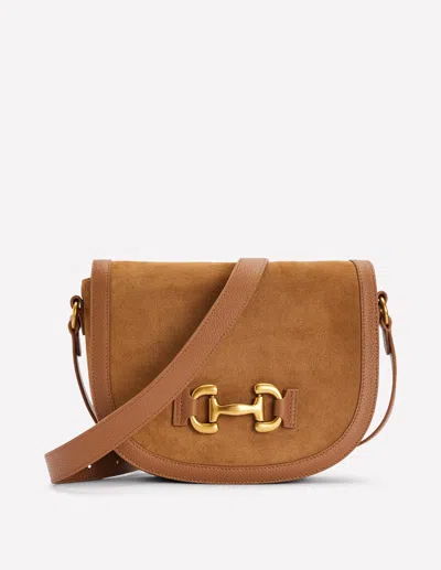 Boden Iris Snaffle Leather Satcheltan Women  In Brown