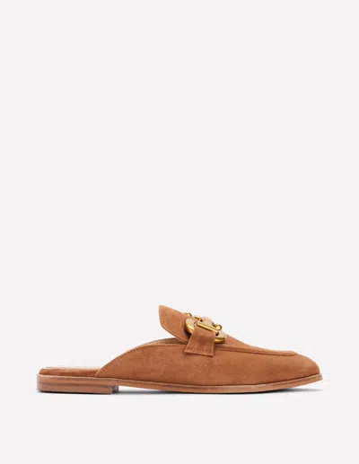 Boden Iris Snaffle Mule Loafers Tan Women  In Brown
