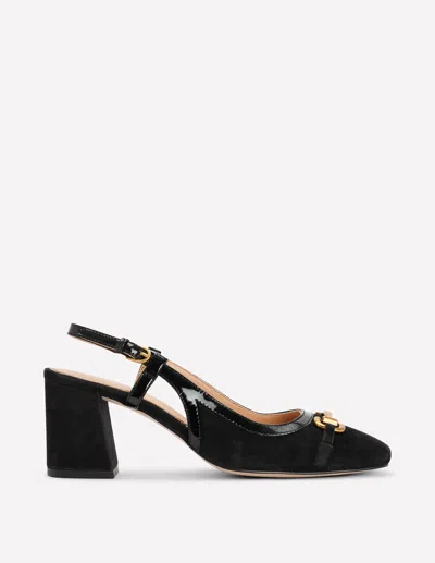 Boden Iris Absatzschuhe Mit Trensendetail Und Fersenriemen-schwarz In Black