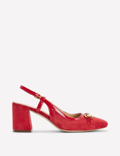 Boden Iris Absatzschuhe Mit Trensendetail Und Fersenriemen-briefkastenrot In Red