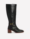 Boden Iris Stiefel Mit Absatz Und Trensendetail-schwarz In Black