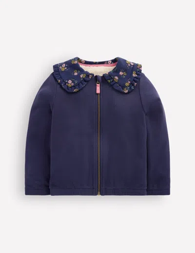 Boden Kids' Jacke Mit Fleecefutter Und Reissverschluss In Blau | Grösse 98 In Blue