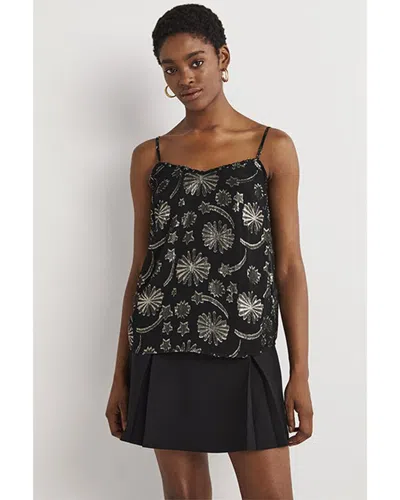 Boden Jacquard Party Cami Top In Black