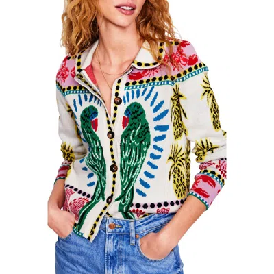 Boden Jacquard Shacket In Multi