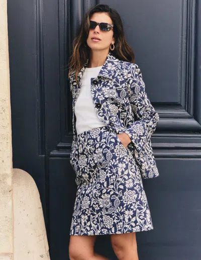 Boden Jacquard-rock In A-linie | Grösse 30 In Purple