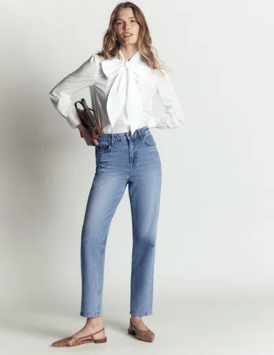 Boden Jeans Mit Hohem Bund Und Geradem Bein | Grösse 34 In Blue