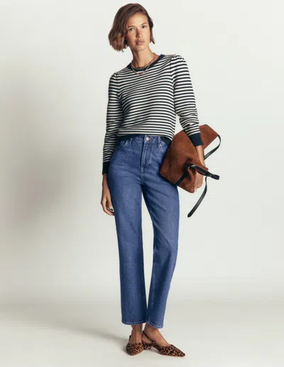 Boden Jeans Mit Hohem Bund Und Geradem Bein | Grösse 34 In Blue