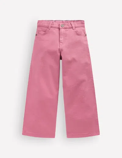 Boden Kids' Jeans Mit Weitem Bein In Rosa | Grösse 164 In Pink