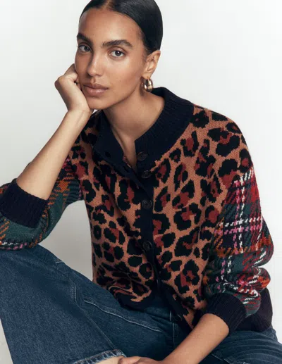 Boden Jemma Jacquard-strickjacke | Grösse Xs In Black