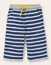 Boden Baggyshorts Aus Jersey-schuluniform-marineblau Und Naturweiss In Blue