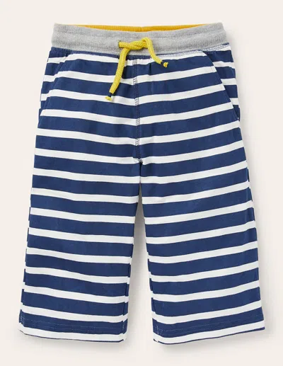 Boden Kids' Jersey Baggiescollege Navy And Ivory Boys  In College Navy And Ivory