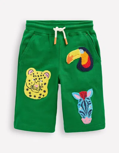 Boden Kids' Jersey Baggieshighland Green Jungle Animals Boys