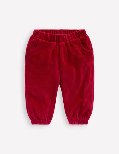 Boden Babies' Jersey Cord Pants Carmine Red Unisex