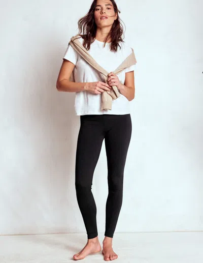 Boden Jersey-leggings Mit Hohem Bund-schwarz In Black