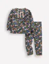 Boden Jersey-set-dämmerlicht Beere Blumenmuster In Multi