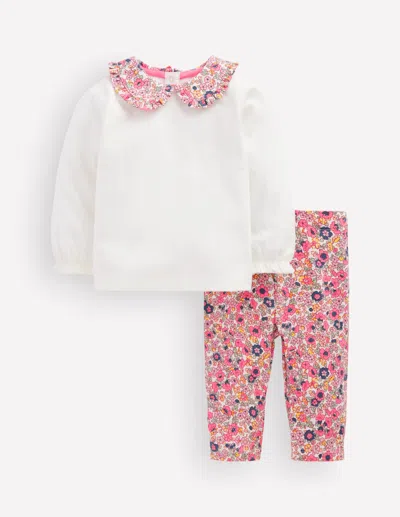 Boden Babies' Jersey-set Mit Kragen In Bunt | Grösse 98 In Multi