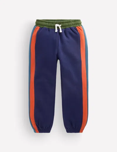 Boden Kids' Jogginghose In Blockfarben Mit Bündchen In Blau | Grösse 98 In Blue