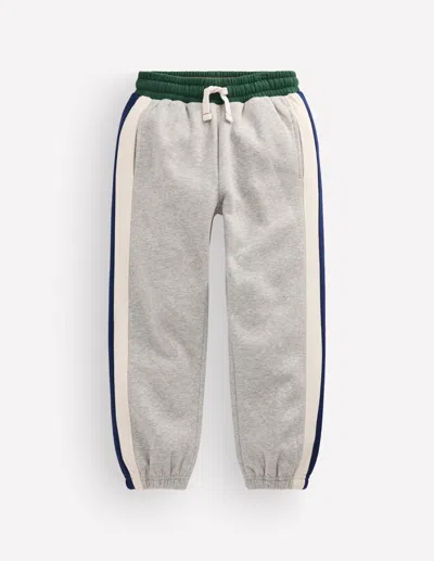 Boden Kids' Jogginghose In Blockfarben Mit Bündchen In Bunt | Grösse 98 In Gray