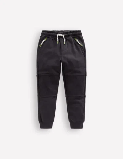Boden Kids' Jogginghose Mit Verstärktem Knie-anthrazit Cord In Black