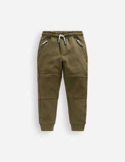 Boden Kids' Jogginghose Mit Verstärktem Knie-waldgrün Cord In Green