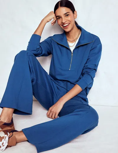 Boden Jogginghose Mit Weitem Bein-turmalinblau In Blue