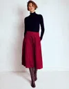 Boden Joy Cord Midi Skirt-burgundy Red Female  In Red