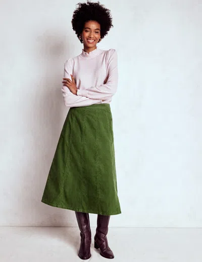 Boden Joy Cord-midirock-farn In Green