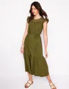 Boden Juliet Broderie Midi Dress-woodland Green Female  In Green