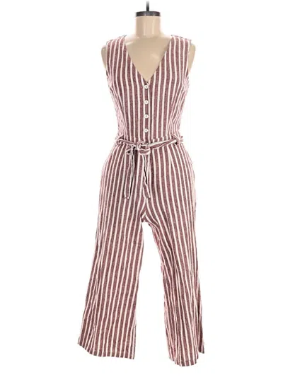 Pre-owned Boden Jumpsuit In Burgundy
