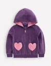Boden Kapuzenpullover Aus Velours-mystisches Lila In Purple