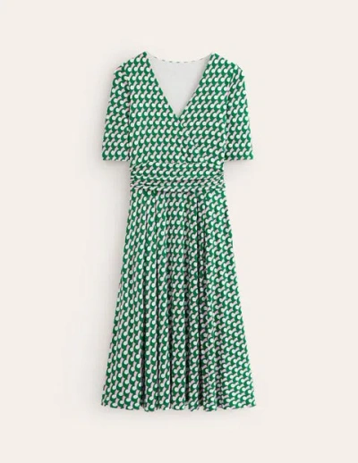 kassidy jersey midi dress Boden Kassidy Jersey Midi Dress Green Tambourine, Polka Wave Women