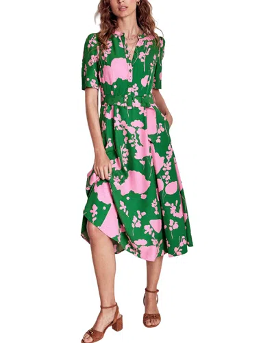 Boden Kate Belted Dress In Green