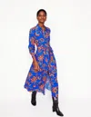 BODEN KATE MIDI SHIRT DRESSGALLERY BLUE, WHIMSICAL VINE WOMEN BODEN