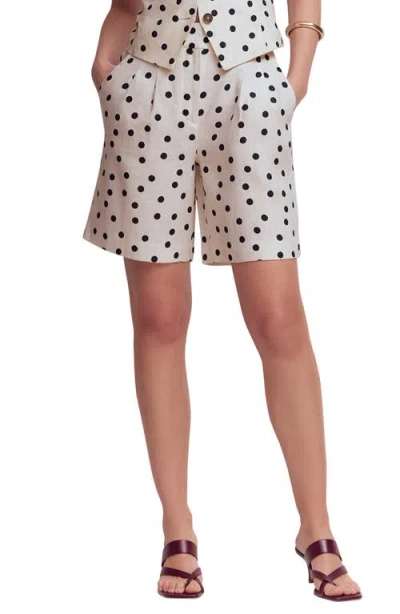 Boden Kensington Linen Shorts In White