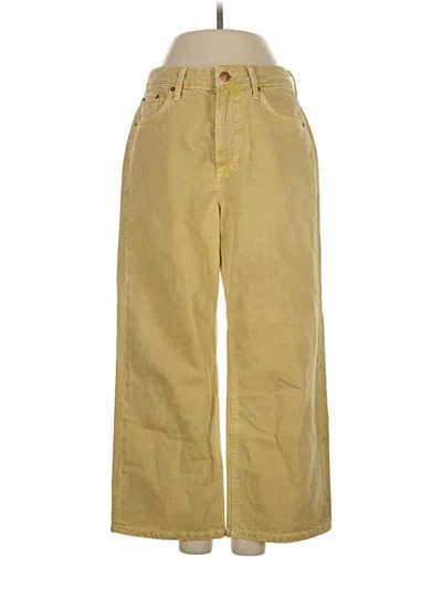 Pre-owned Boden Khaki Pant In Yellow