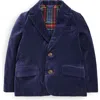 Boden Kids' Velvet Blazer In Blue