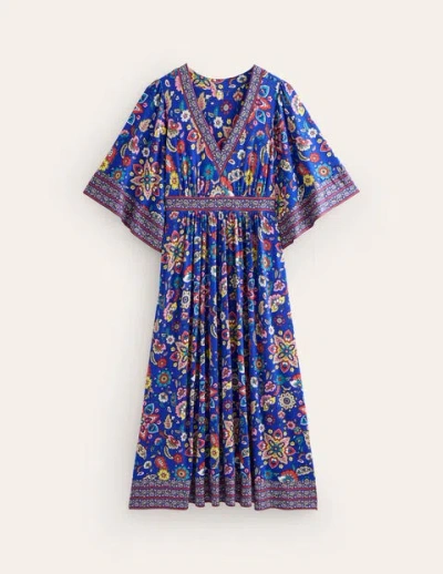 Boden Maya Kimono Jersey Maxi Dress Surf The Web, Botanical Sprig Women |  ModeSens