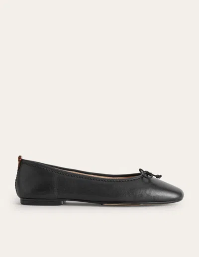 Boden Kitty Flexi Sole Ballet Flatsblack Leather Women  In Black